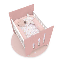 Co-sleeping crib (5in1) with wheels 60x80 cm pink · Omni Uno Quarzo