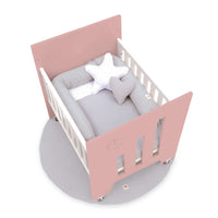 Co-sleeping crib (5in1) with wheels 60x80 cm pink · Omni Uno Quarzo