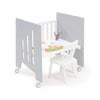 Co-sleeping crib (5in1) with wheels 60x80 cm grey · Omni Uno Grey