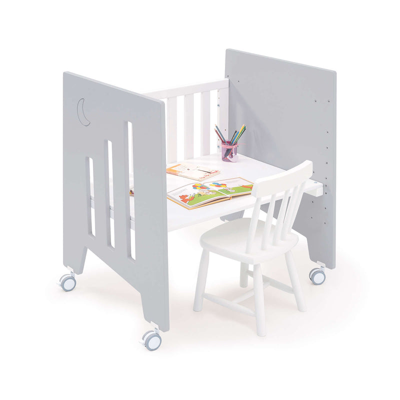 Co-sleeping crib (5in1) with wheels 60x80 cm grey · Omni Uno Grey
