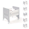 Co-sleeping crib (5in1) with wheels 60x80 cm grey · Omni Uno Grey