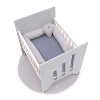 Co-sleeping crib (5in1) with wheels 60x80 cm grey · Omni Uno Grey