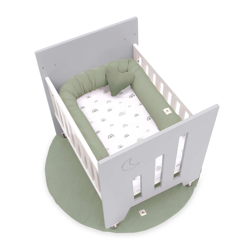 Co-sleeping crib (5in1) with wheels 60x80 cm grey · Omni Uno Grey