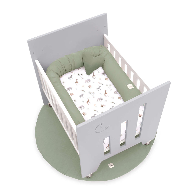 Co-sleeping crib (5in1) with wheels 60x80 cm grey · Omni Uno Grey