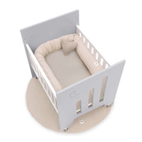Co-sleeping crib (5in1) with wheels 60x80 cm grey · Omni Uno Grey