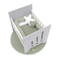 Co-sleeping crib (5in1) with wheels 60x80 cm grey · Omni Uno Grey