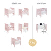 Crib 60x80 cm and cot 60x120 cm (7in1) light pink · Omni Tre Flamingo