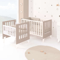 Berceau et lit bébé tout en un (7en1) blanc/beige · Nexo Tre Arena