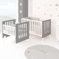 Berceau et lit bébé tout en un (7en1) blanc/antracite · Nexo Tre Antracita