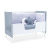 Co-sleeping cot 60x120 cm (4in1) white/blue · Nexo Due Blu denim
