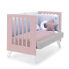 Co-sleeping cot 60x120 cm (4in1) light pink · Nexo Due Flamingo