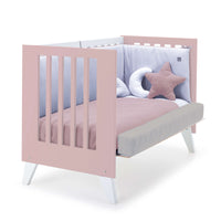 Co-sleeping cot 60x120 cm (4in1) light pink · Nexo Due Flamingo