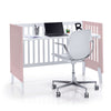 Mini berço e berço todo en uno (7em1) branco/rosa claro · Nexo Tre Flamingo