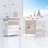 Mini berço e berço todo en uno (7em1) branco/beige · Nexo Tre Arena