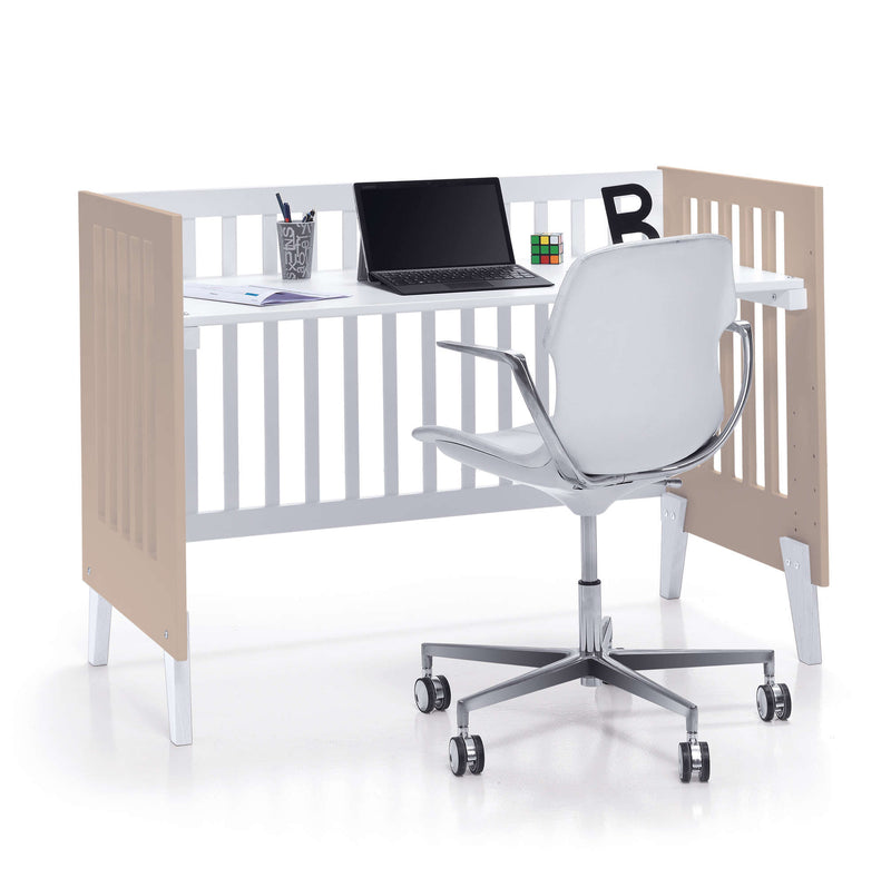 Mini berço e berço todo en uno (7em1) branco/beige · Nexo Tre Arena