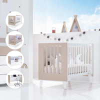 Co-sleeping cot 60x120 cm (4in1) white/beige · Nexo Due Arena