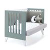 Co-sleeping cot 60x120 cm (4in1) white/green eucalyptus · Nexo Due Eucalyptus