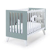 Mini berço e berço todo en uno (7em1) branco/verde eucalipto · Nexo Tre Eucalyptus
