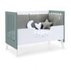 Co-sleeping cot 60x120 cm (4in1) white/green eucalyptus · Nexo Due Eucalyptus