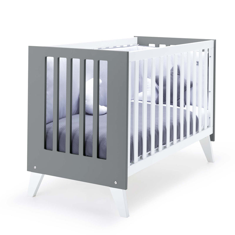 Mini berço e berço todo en uno (7em1) branco/antracite · Nexo Tre Antracita