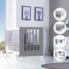 Co-sleeping cot 60x120 cm (4in1) white/anthracite · Nexo Due Antracita