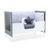 Co-sleeping cot 60x120 cm (4in1) white/anthracite · Nexo Due Antracita
