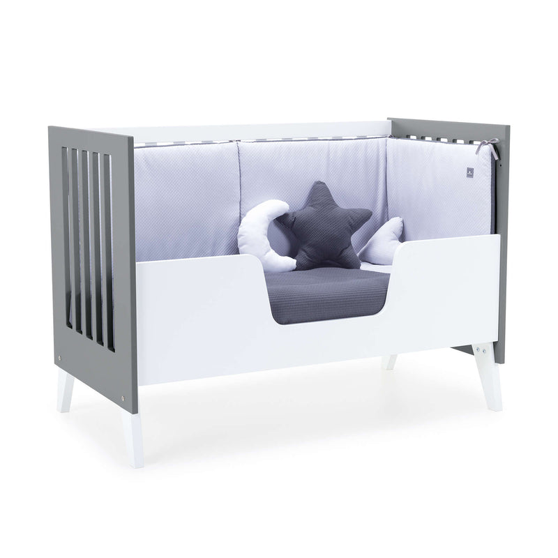 Co-sleeping cot 60x120 cm (4in1) white/anthracite · Nexo Due Antracita