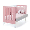 Lit bébé de cododo 60x120 cm (4en1) rose · Nexo Due Quarzo