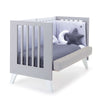 Beistellbett 60x120 cm (4in1) weiss/grau · Nexo Due Grey