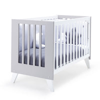 Mini berço e berço todo en uno (7em1) branco/cinzento · Nexo Tre Grey