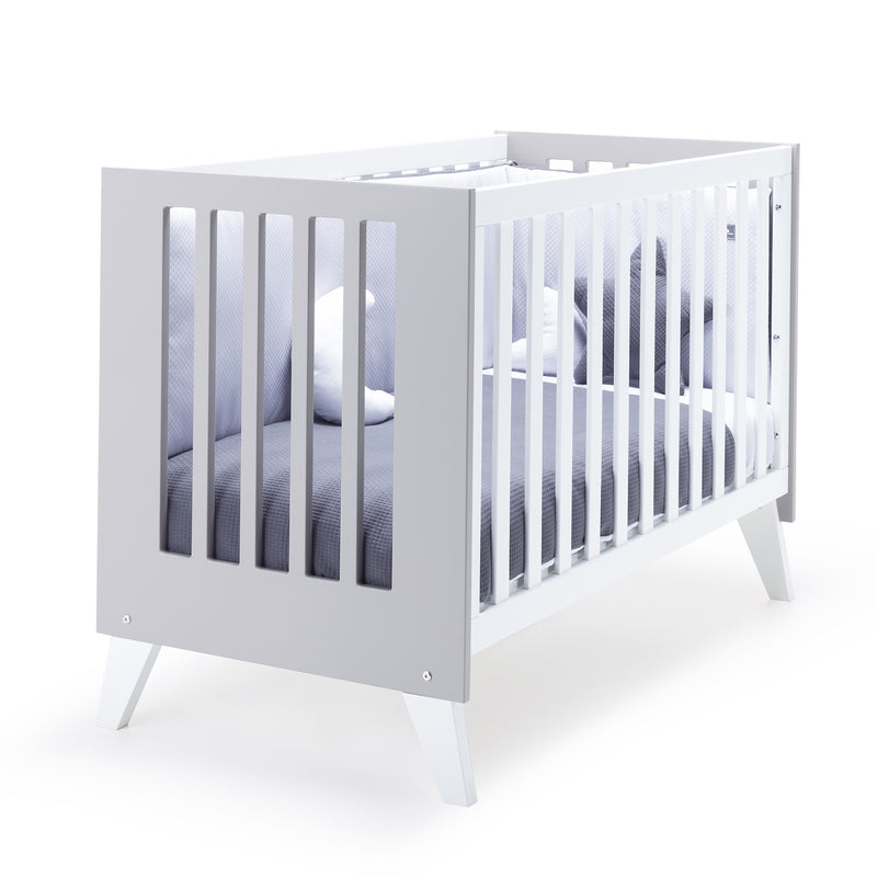 Mini berço e berço todo en uno (7em1) branco/cinzento · Nexo Tre Grey