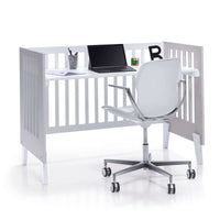 Mini berço e berço todo en uno (7em1) branco/cinzento · Nexo Tre Grey