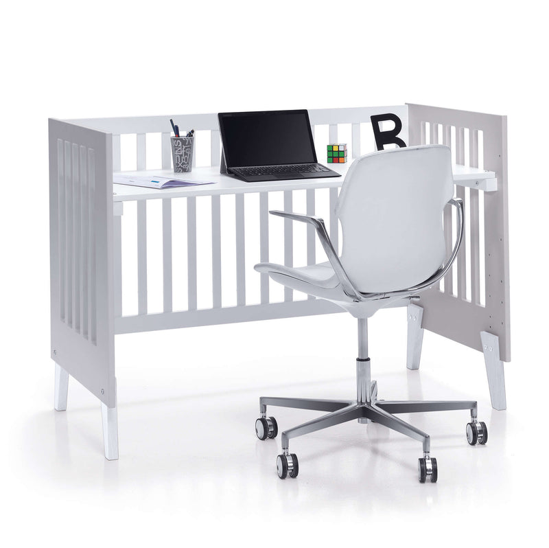 Mini berço e berço todo en uno (7em1) branco/cinzento · Nexo Tre Grey