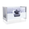 Beistellbett 60x120 cm (4in1) weiss/grau · Nexo Due Grey