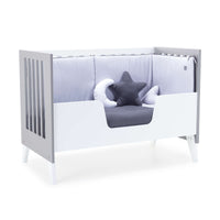 Beistellbett 60x120 cm (4in1) weiss/grau · Nexo Due Grey