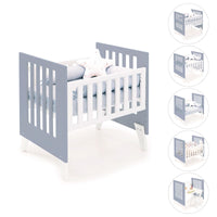 Berceau 60x80 cm pour cododo (5en1) blanc/bleu · Nexo Uno Blu denim