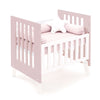 Berceau 60x80 cm pour cododo (5en1) blanc/rose clair · Nexo Uno Flamingo