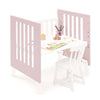 Berceau 60x80 cm pour cododo (5en1) blanc/rose clair · Nexo Uno Flamingo