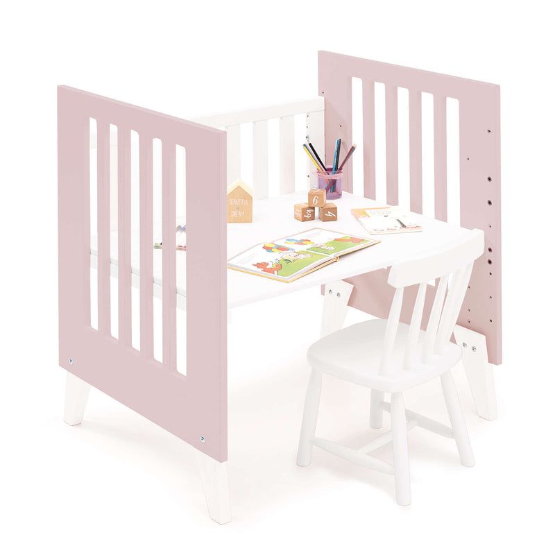 Berceau 60x80 cm pour cododo (5en1) blanc/rose clair · Nexo Uno Flamingo