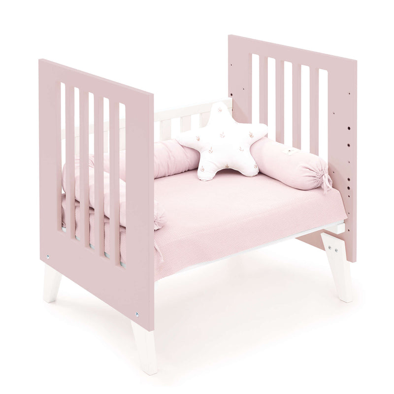 Berceau 60x80 cm pour cododo (5en1) blanc/rose clair · Nexo Uno Flamingo
