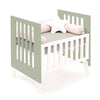 Berceau 60x80 cm pour cododo (5en1) blanc/vert-olive · Nexo Uno Erba