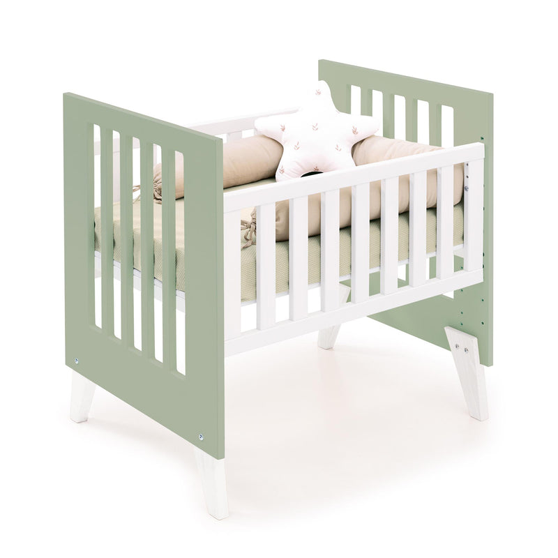 Berceau 60x80 cm pour cododo (5en1) blanc/vert-olive · Nexo Uno Erba