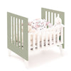 Berceau 60x80 cm pour cododo (5en1) blanc/vert-olive · Nexo Uno Erba