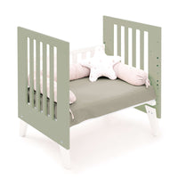 Berceau 60x80 cm pour cododo (5en1) blanc/vert-olive · Nexo Uno Erba