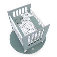 Mini berço 60x80 cm para co-sleeping (5em1) branco/verde eucalipto · Nexo Uno Eucalyptus