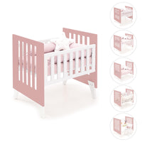 Berceau 60x80 cm pour cododo (5en1) blanc/rose · Nexo Uno Quarzo