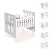 Berceau 60x80 cm pour cododo (5en1) blanc/gris · Nexo Uno Grey