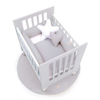 Mini berço 60x80 cm para co-sleeping (5em1) branco/cinzento · Nexo Uno Grey