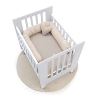Mini berço 60x80 cm para co-sleeping (5em1) branco/cinzento · Nexo Uno Grey