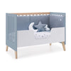 Co-sleeping cot 60x120 cm (4in1) wood/blue · Nexor Due Blue Denim
